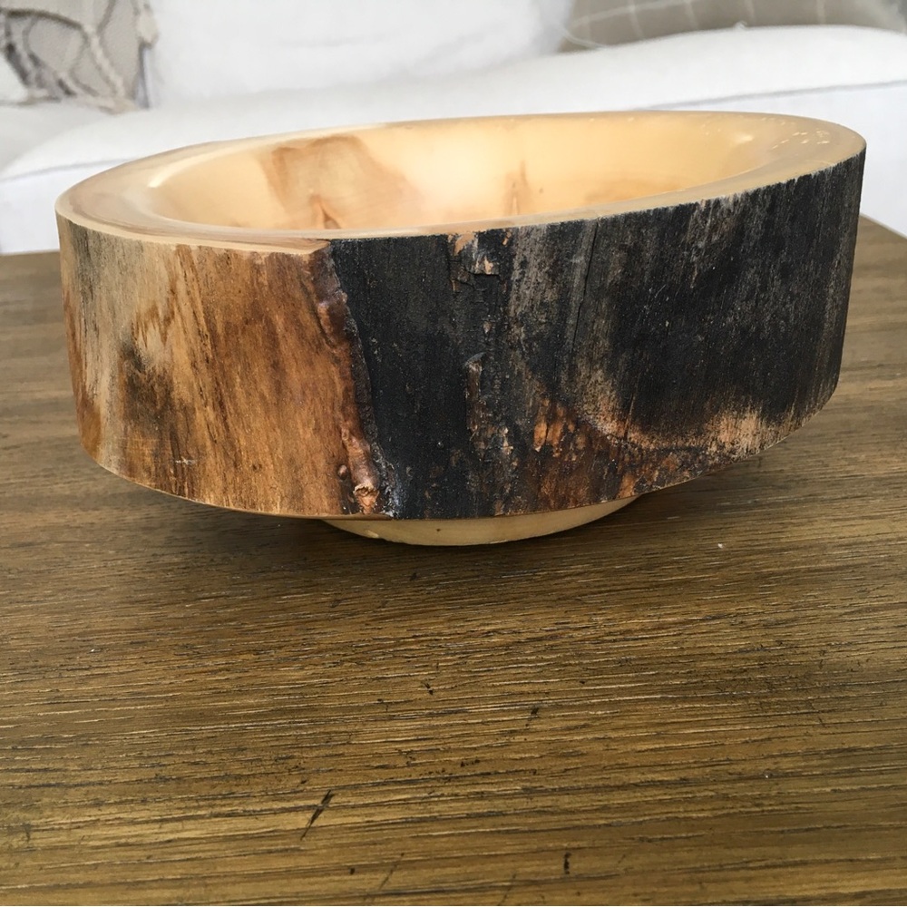 Spinning Aspen Studios Live Edge Wood Bowl